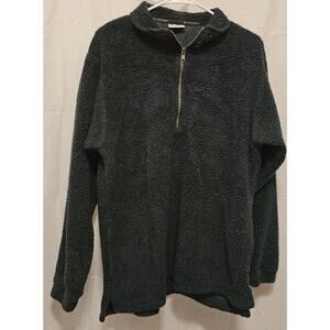 Columbia Men's Rugged Ridge 1/4 Zip High Pile Fleece Sweatshirt Size Med Green